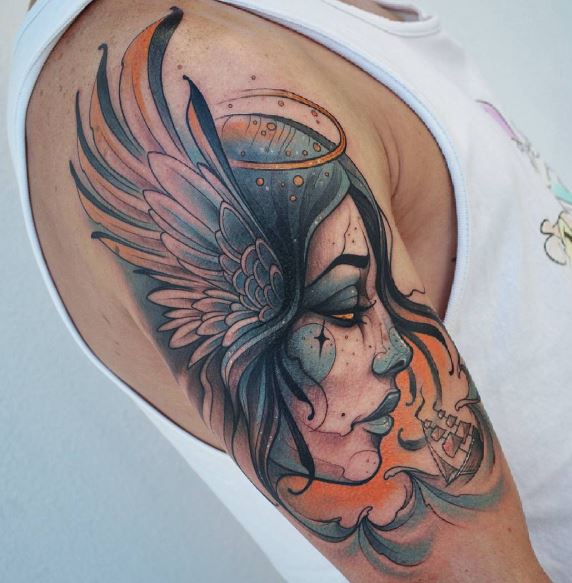 Tatuaje de ala en el brazo 31