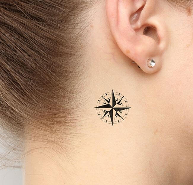 Tatuaje De Estrella Del Norte