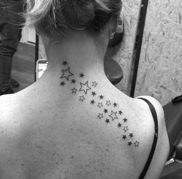 Tatuajes De Estrellas En La Espalda