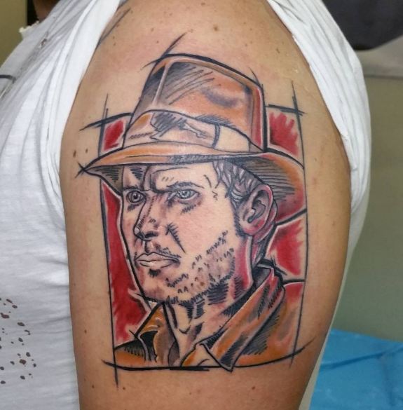 Boceto estilo Indiana Jones tatuajes