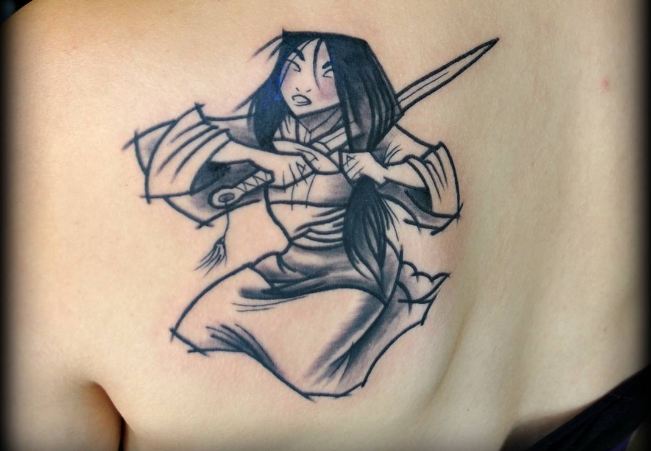 Tatuajes Samurai estilo boceto