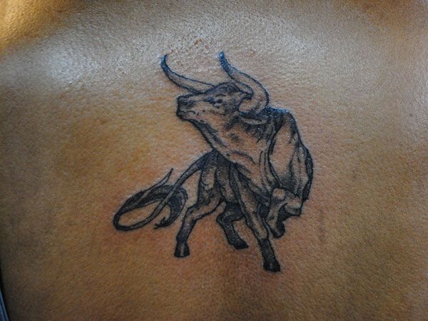 Pequeños diseños de tatuajes de toros simples (99)