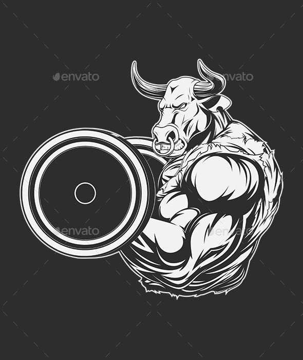 Pequeños diseños de tatuajes de toros simples (149)