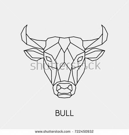 Pequeños diseños de tatuajes de toros simples (165)