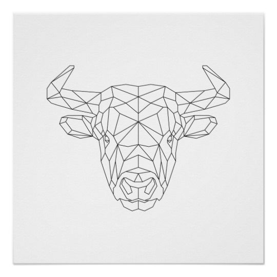 Pequeños diseños de tatuajes de toros simples (203)