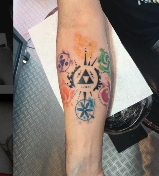 Tatuajes De Zelda En Acuarela
