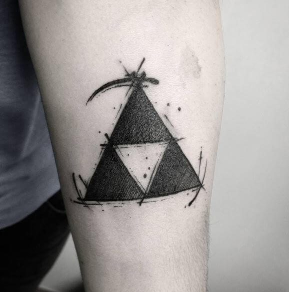 Tatuajes de Zelda en el antebrazo