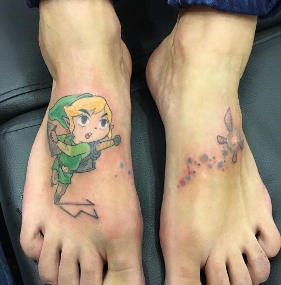 Tatuajes De Zelda En El Pie