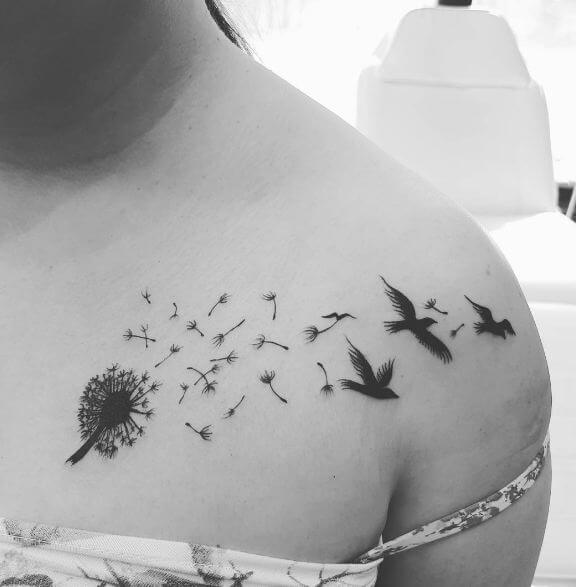 Tatuajes Femeninos De Diente De León