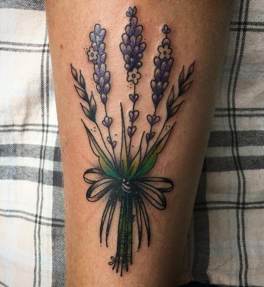 Tatuajes De Flores De Lavanda