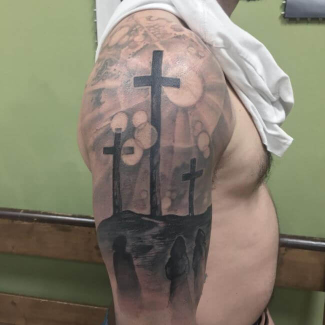 Tatuajes De Tres Cruz Cristiana