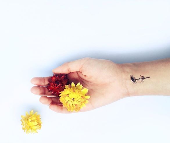 Diseño e ideas de tatuajes de flor de sol