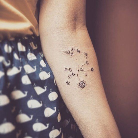Orion Constellation Hunter Belt Nebula Diseños de tatuajes Ideas (2)