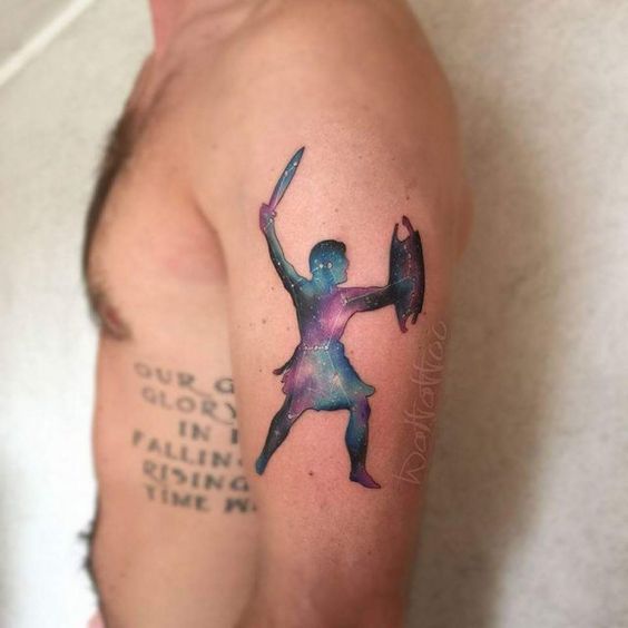 Orion Constellation Hunter Belt Nebula Diseños de tatuajes Ideas (28)