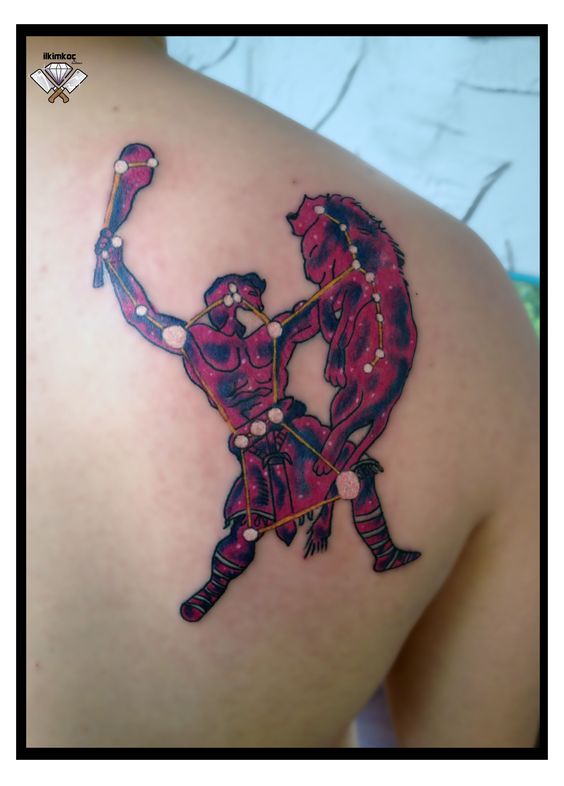 Orion Constellation Hunter Belt Nebula Diseños de tatuajes Ideas (29)