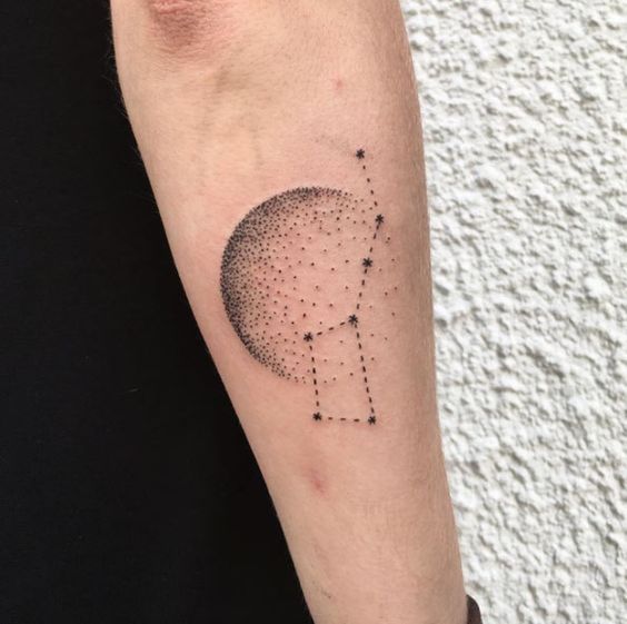 Orion Constellation Hunter Belt Nebula Diseños de tatuajes Ideas (31)