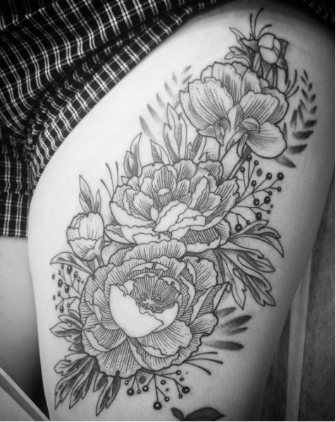 Galería de fotos de tatuajes florales