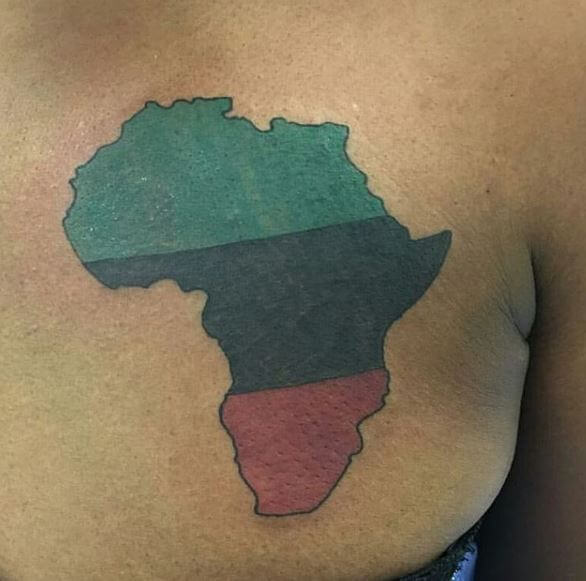 Diseño de tatuajes de colores africanos