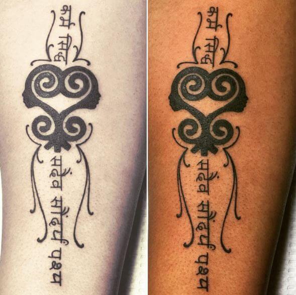 Diseño de tatuajes africanos con fuente