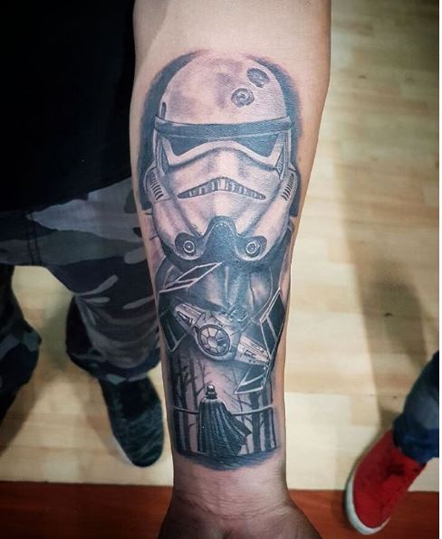 Diseño e ideas de tatuajes de Star Wars Stromtrooper