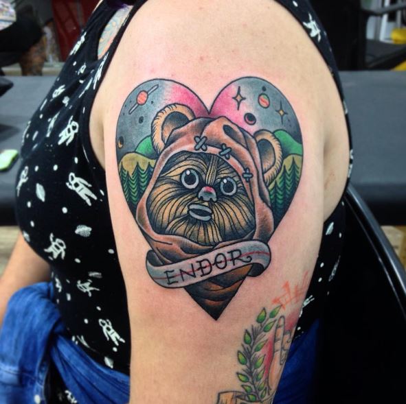 Diseño de tatuajes de Star Wars para niñas