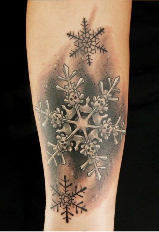 Artista del tatuaje del copo de nieve (4)