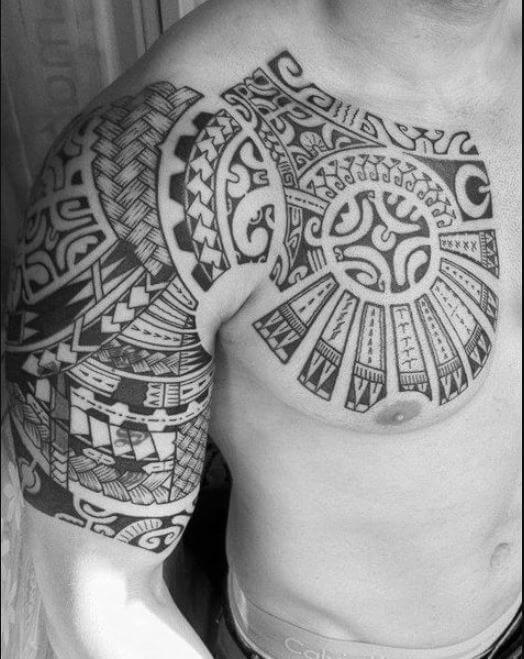 Tatuajes En El Pecho Y Brazo Para Hombres
