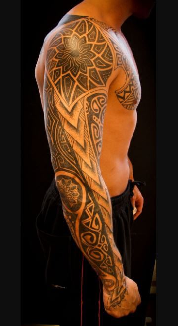 Tatuajes Tribales Para Hombres En El Hombro Y El Brazo