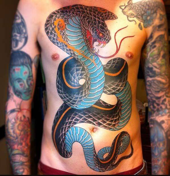 Tatuaje De Serpiente De Cuerpo Completo