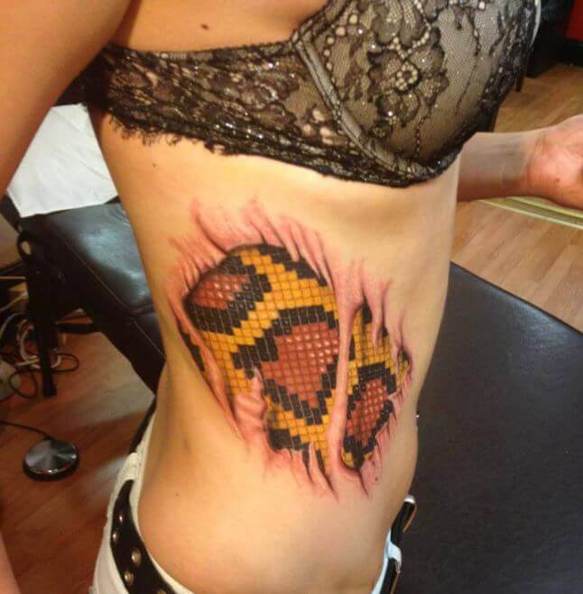 Tatuaje De Escala De Serpiente