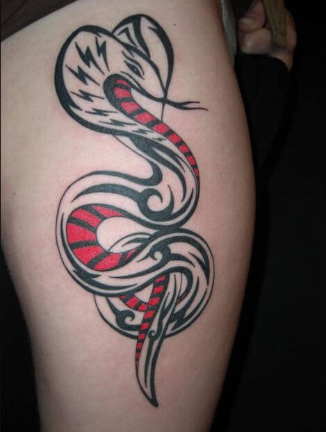 Tatuaje De Serpiente Tribal