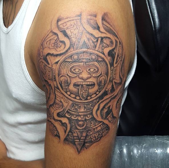 Diseño de tatuajes aztecas fabuloso y elegante