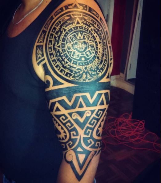 Fantásticos diseños e ideas de tatuajes aztecas