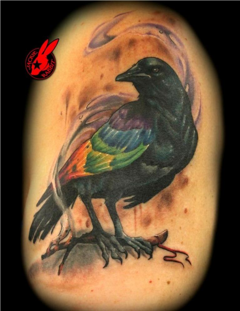05 Tatuaje de pájaro arcoíris
