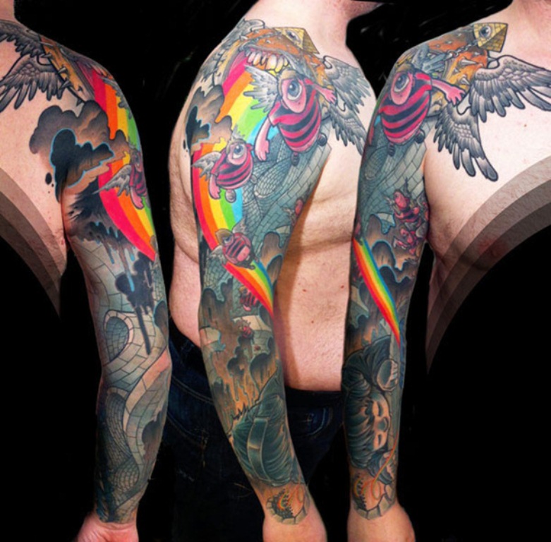 14 tatuaje de pez arcoíris