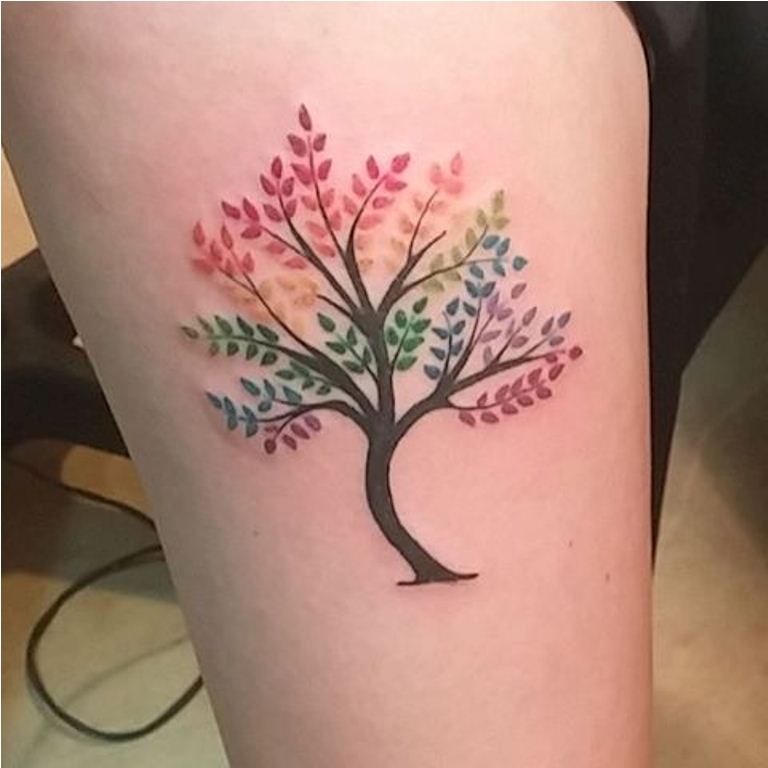 25 tatuaje de pulso de arco iris
