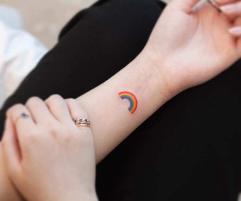 Diseños de tatuajes de arcoíris (102)