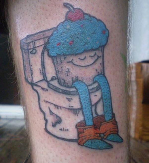 Peores tatuajes en la pierna