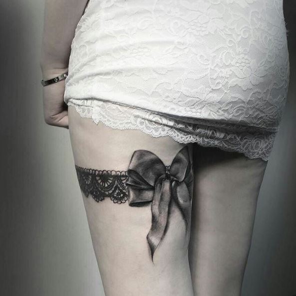 Increíbles diseños de tatuajes con liguero