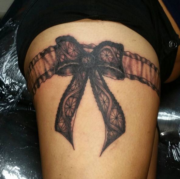Imágenes de tatuajes de liga de pierna