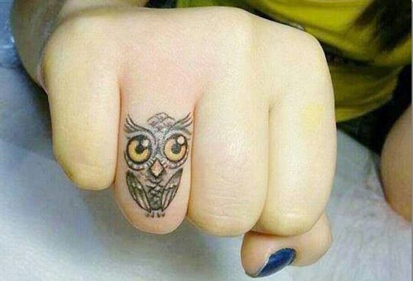 Tatuajes En El Dedo De Búho