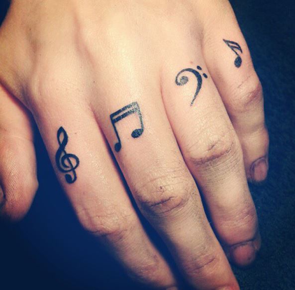 Tatuajes De Notas Musicales