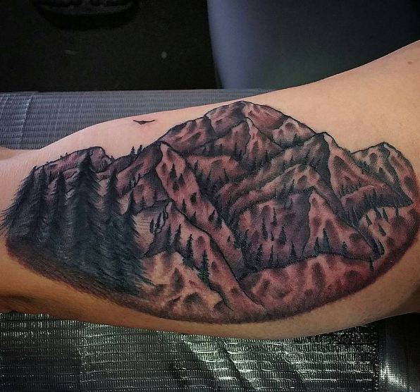 Tatuajes De Bíceps De Montaña