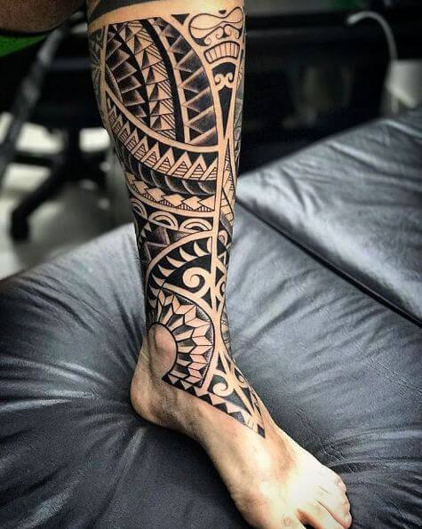 Tatuajes Maoríes En La Pierna