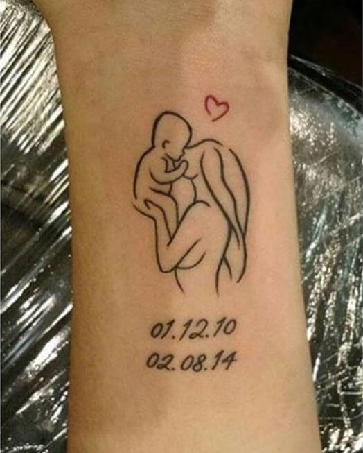 Pequeños Tatuajes De Madre E Hija