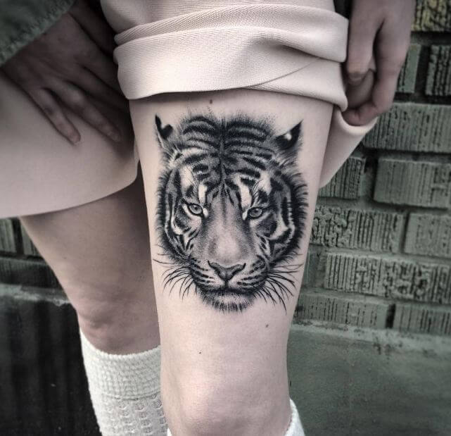 Ideas de tatuajes de tigre para niñas