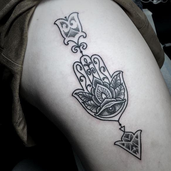 Tatuajes De Flecha De Hamsa