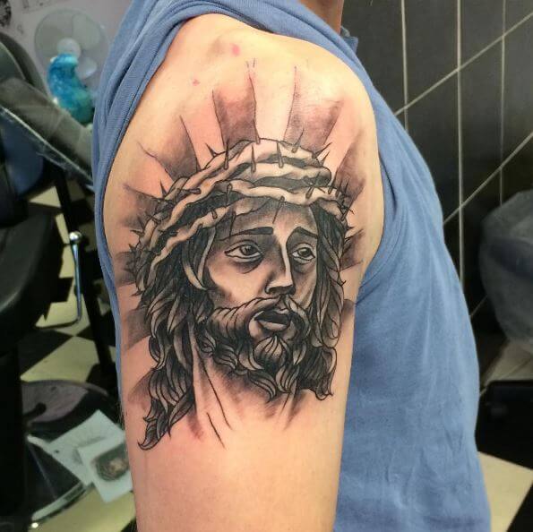 Diseños e ideas brillantes de tatuajes de Jesucristo