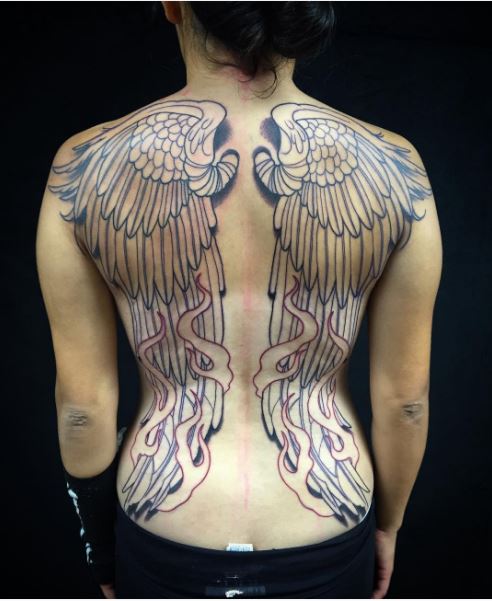 Diseños e ideas de tatuajes de espalda completa más hermosos