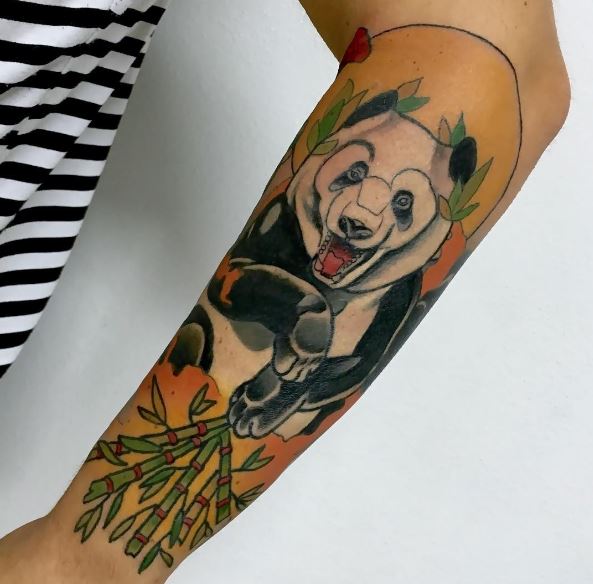 Diseño e ideas geniales de tatuajes de panda